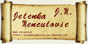 Jelenka Menčulović vizit kartica